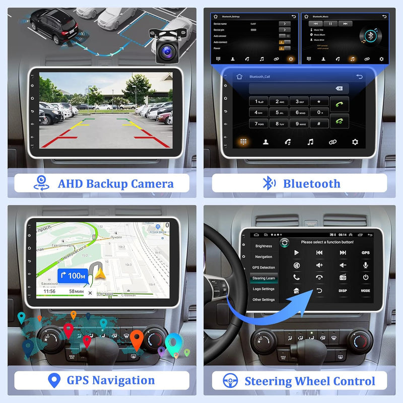 Oferta Dia das Mães | Central Multimídia Universal | Tela Rotativa e Flutuante Carplay Android Wifi (PARA QUALQUER CARRO)