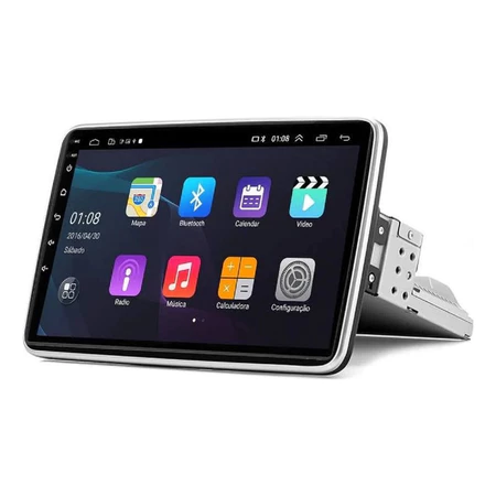 Oferta Dia das Mães | Central Multimídia Universal | Tela Rotativa e Flutuante Carplay Android Wifi (PARA QUALQUER CARRO)