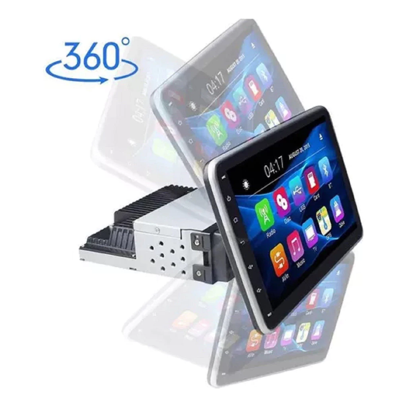 Oferta Dia das Mães | Central Multimídia Universal | Tela Rotativa e Flutuante Carplay Android Wifi (PARA QUALQUER CARRO)